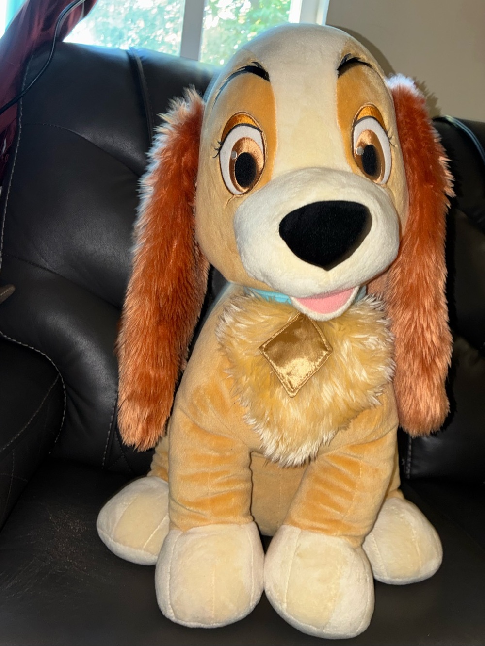 Disney Brown & Tan Lady in the tramp Plush Dog Toy